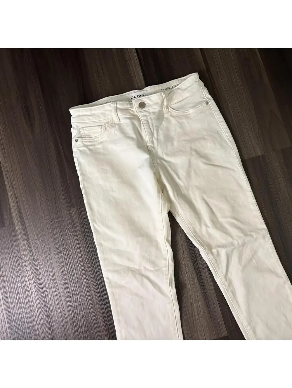DL1961 Florence InstaSculpt Skinny White Jeans Women's Size 28